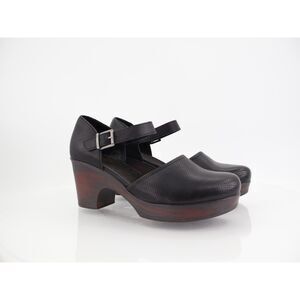 Born BOC Gia Clog Womens Size 11 Black Vegan Leather Platform Mary Jane
